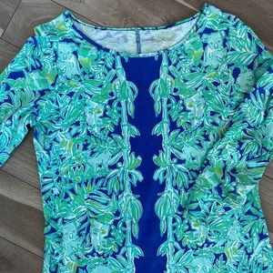 Lilly Pulitzer 3/4 Sleeve Cotton Dress